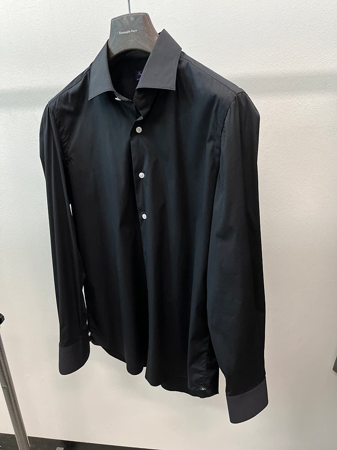 110)  피나모레 나폴리 25ss 블랙 셔츠  상품이미지1