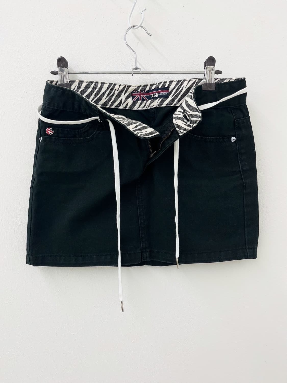 ASK zebra point denim skirt 상품이미지2