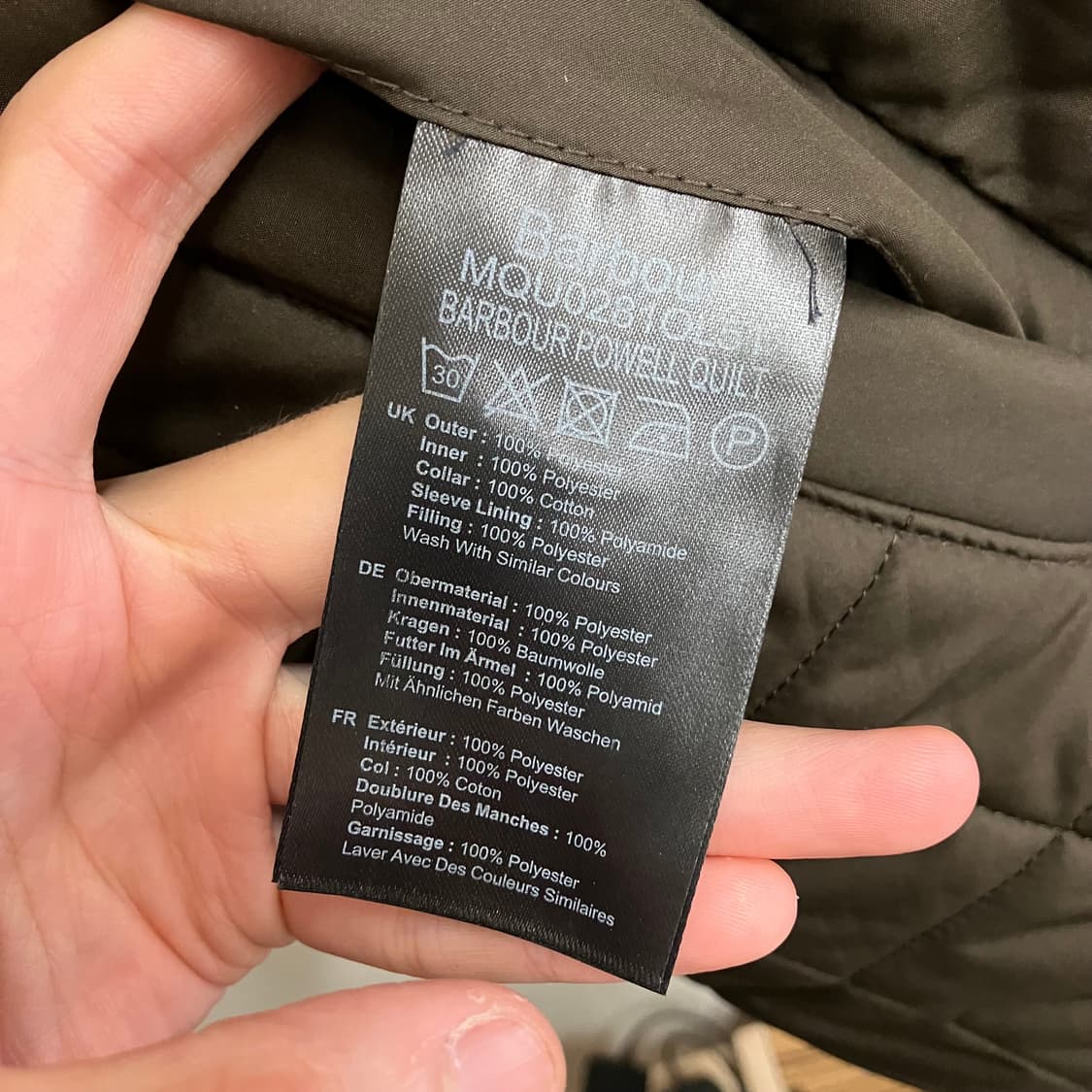 N117 바버 파웰 파월 퀼티드 자켓 상품이미지4