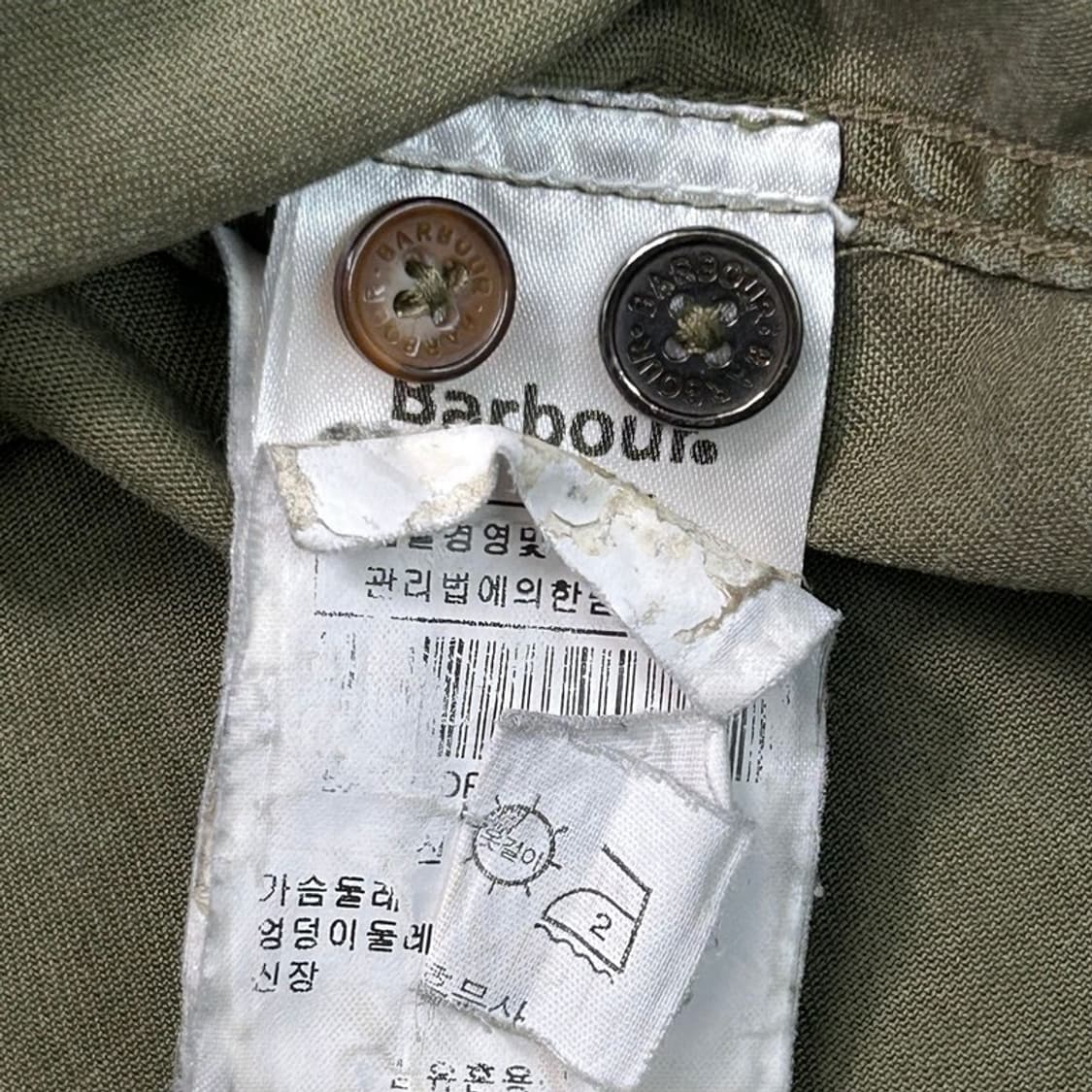 바버 카키 셔츠 원피스 UK 10 상품이미지7