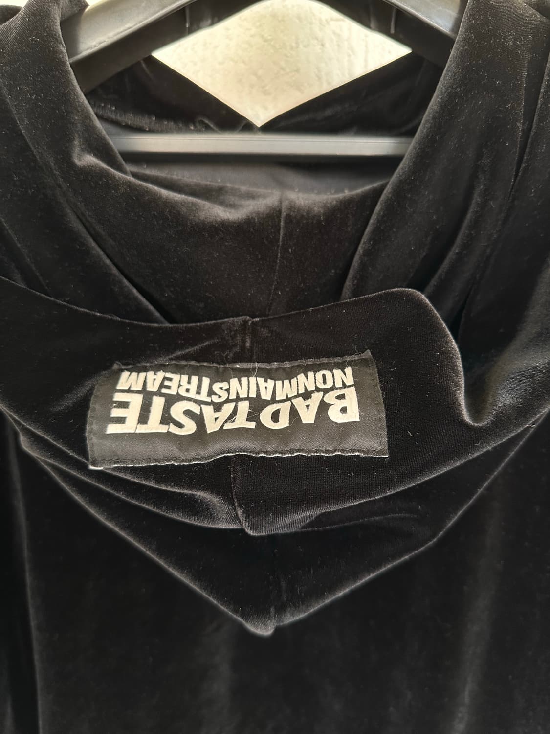 BAD TASTE velour balck hood 상품이미지8