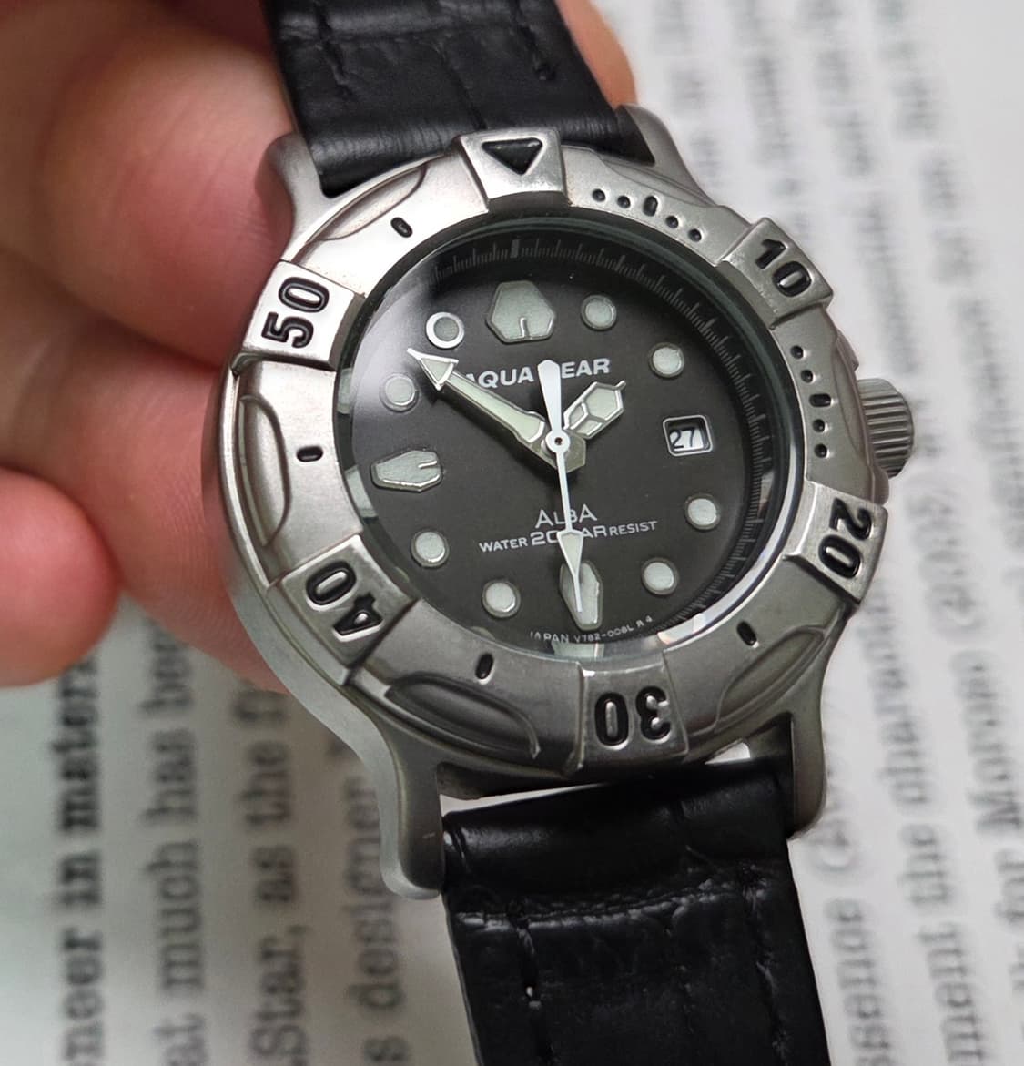 레어] 빈티지 세이코 알바 아쿠아기어 중형 미드사이즈 쿼츠  상품이미지10
