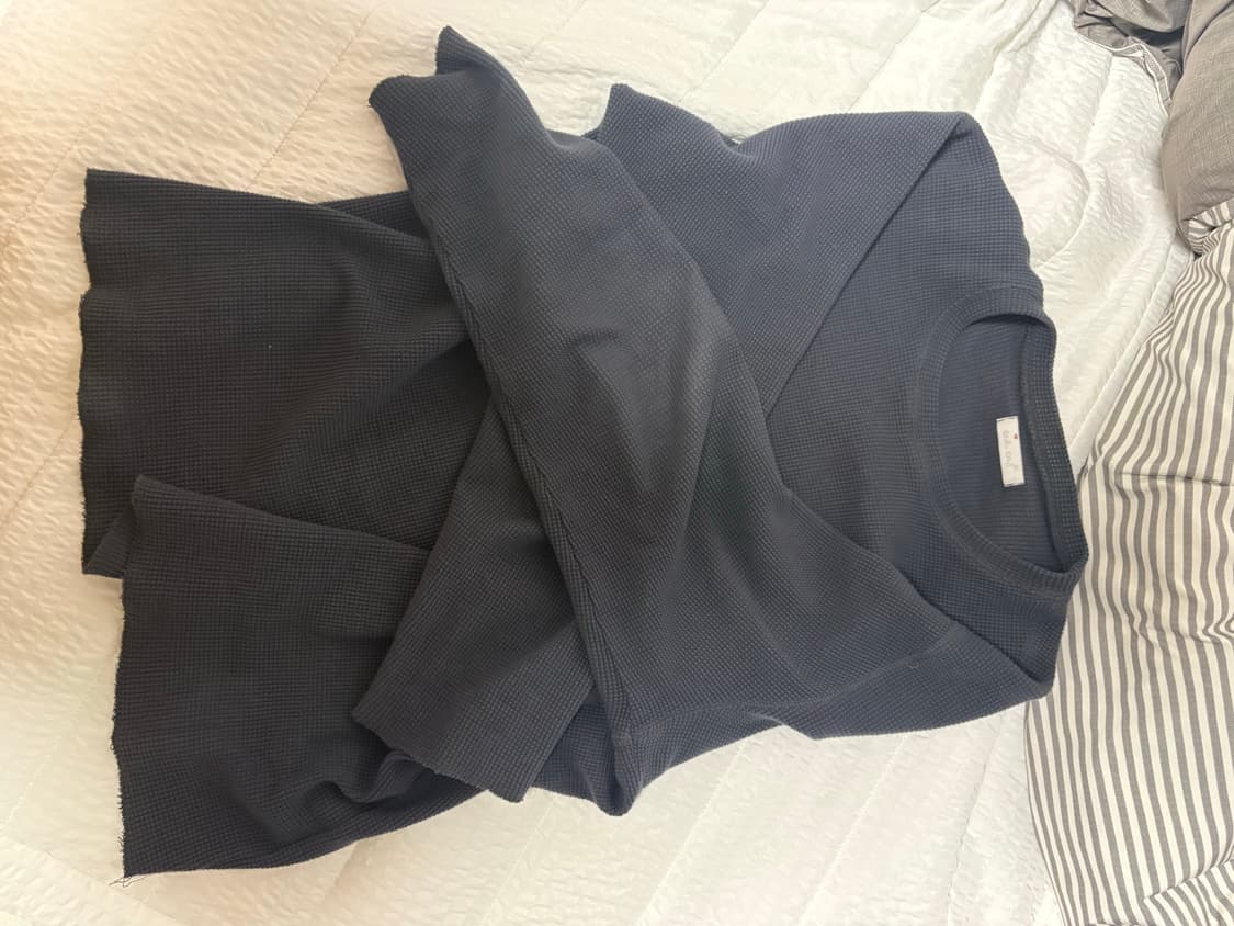 Seasalt 와플 롱슬리브 2사이즈 네이비 상품이미지4