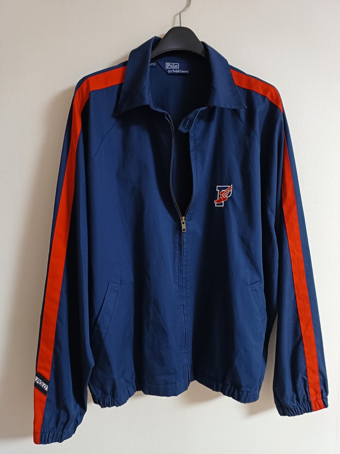 92년도 폴로 랄프로렌 p wing 피윙 자켓 스윙탑 블루종 polo 상품이미지2
