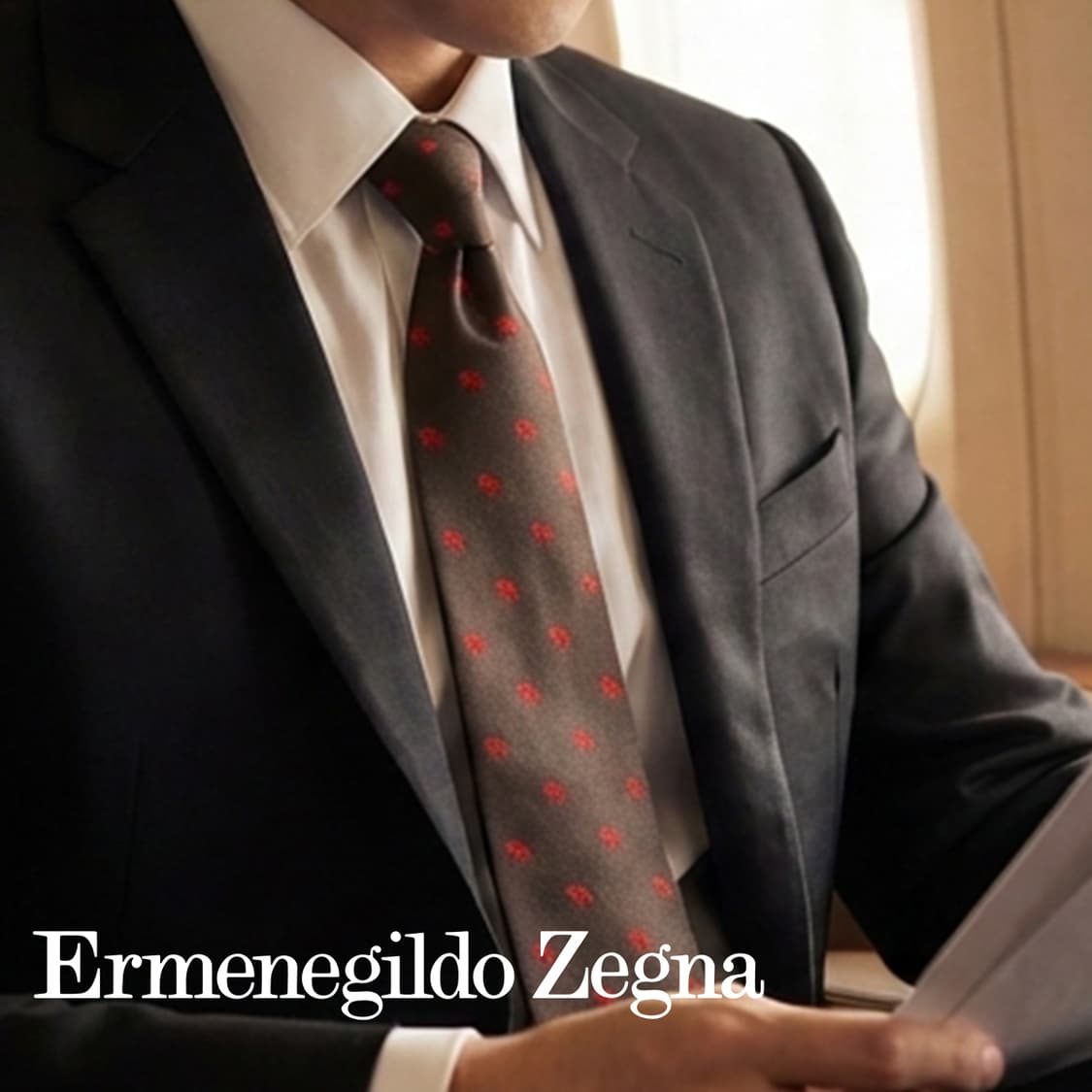 에르메네질도 제냐 브라운 코끼리 자카드 넥타이 9cm A+등급 E893
 상품이미지1