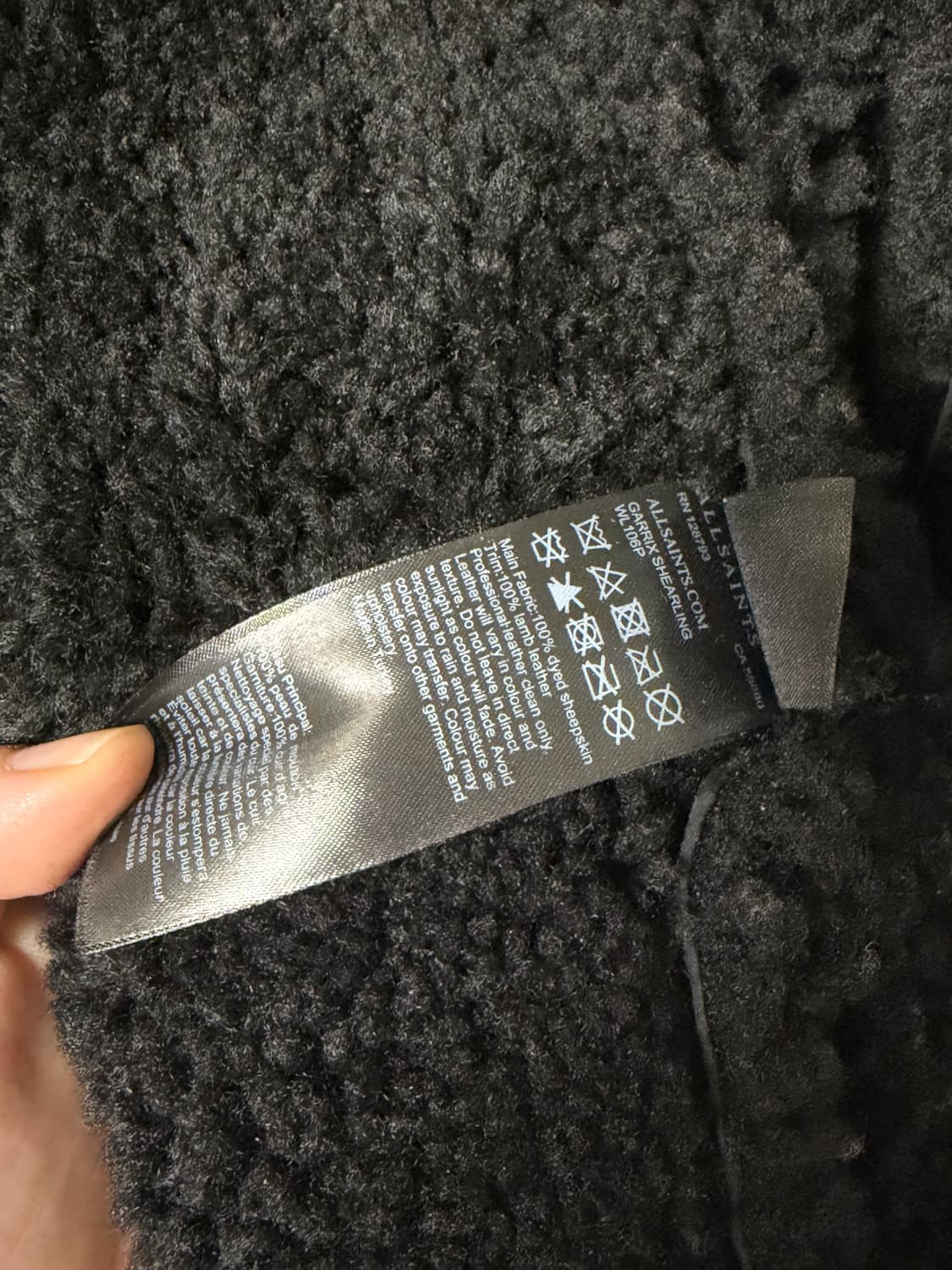 올세인츠 GARRIX 양가죽 무스탕 상품이미지6