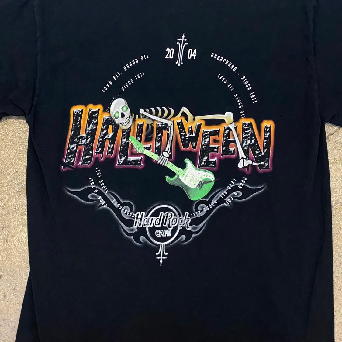 미국 빈티지 하드락카페 할로윈 프린팅 락티셔츠 반팔티 상품이미지6