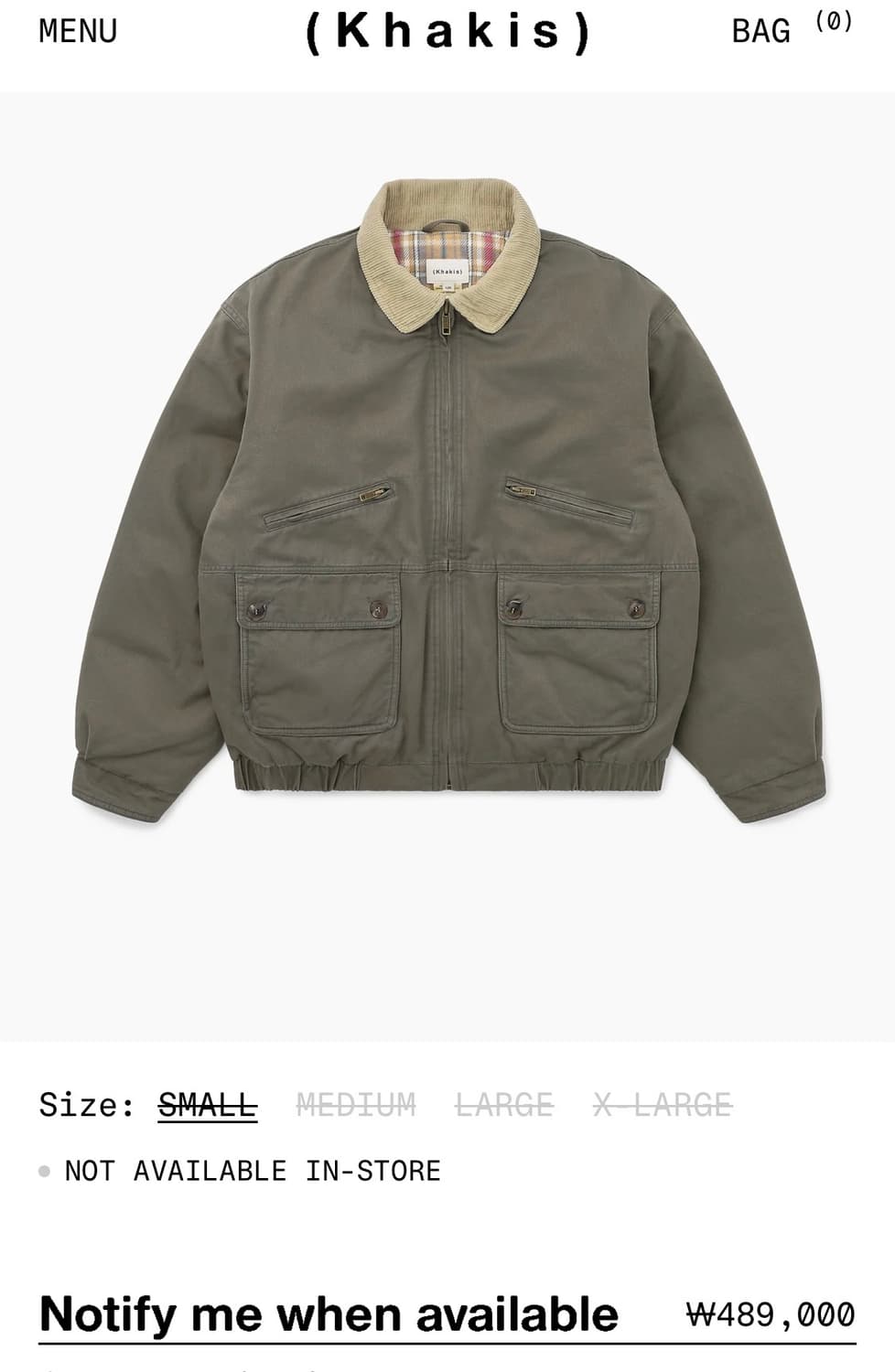 카키스 하버 다운자켓 상품이미지7