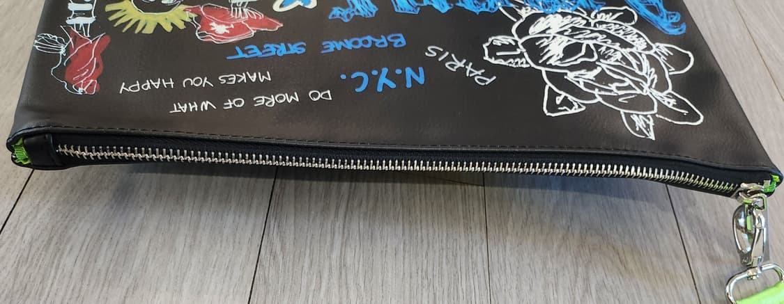 쟈딕앤볼테르 블랙 프린팅 클러치 상품이미지5