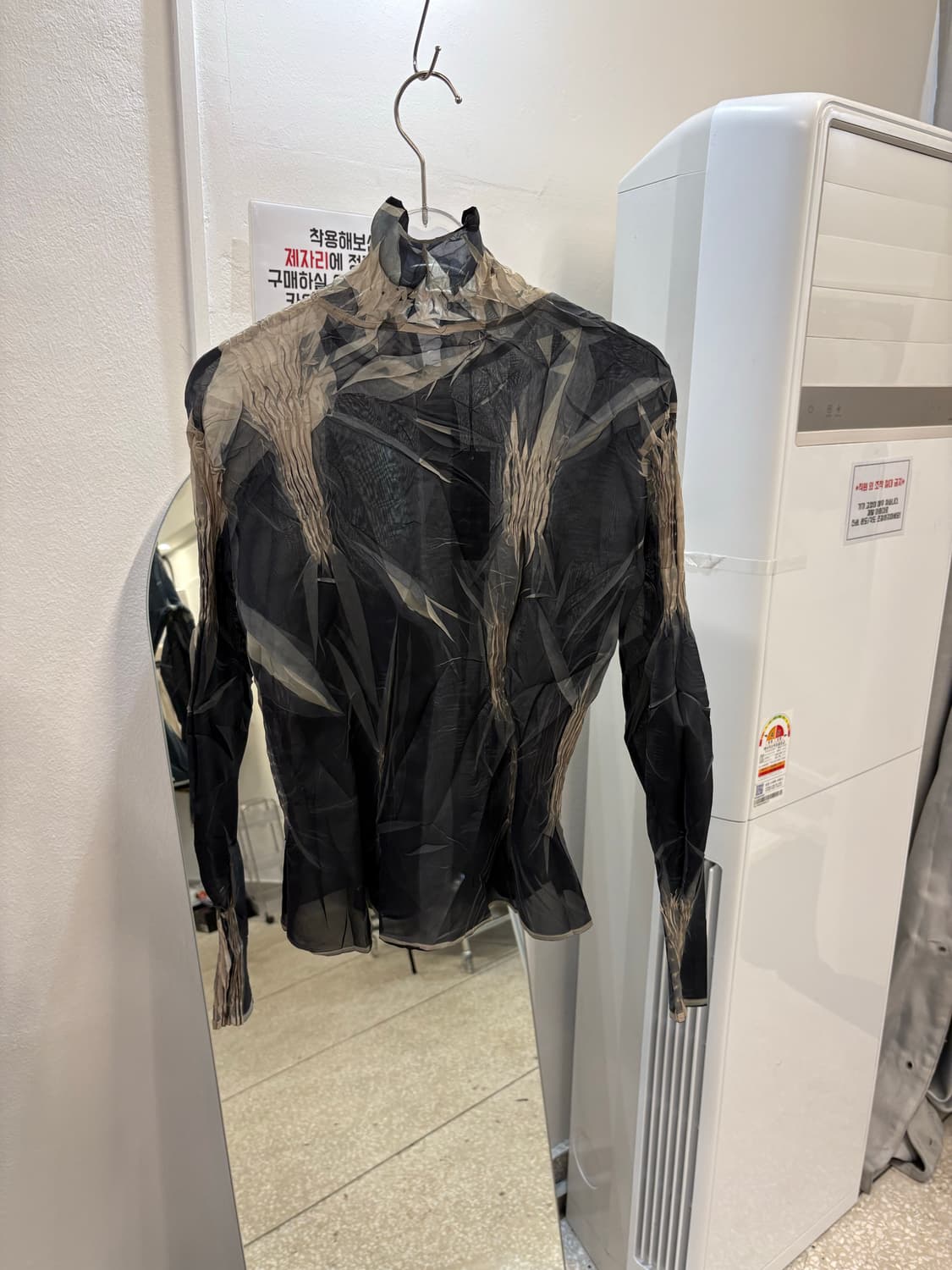 Specchio pleats shirt 상품이미지4