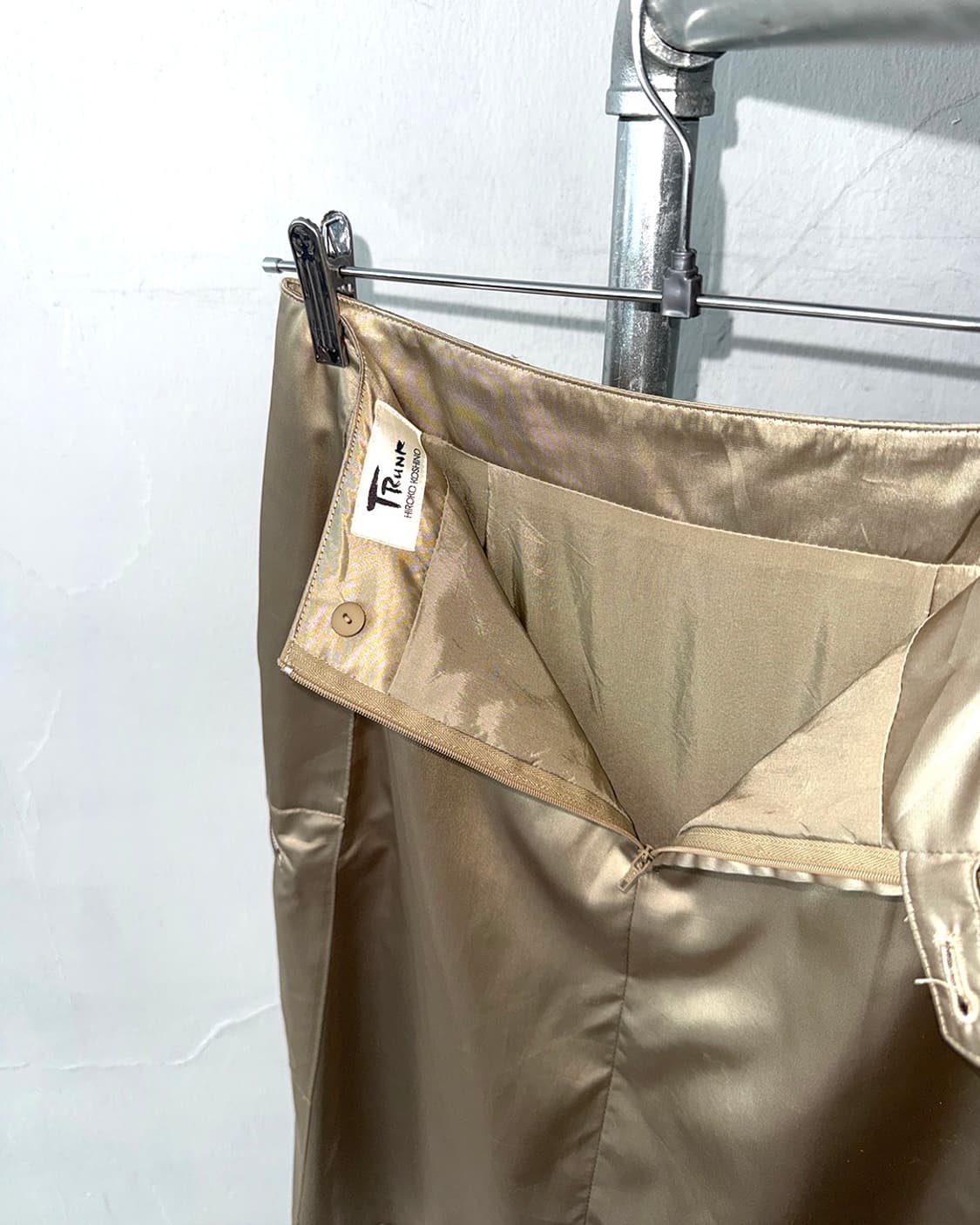 HIROKO KOSHINO TRUNK Gold Sheen Skirt 상품이미지10