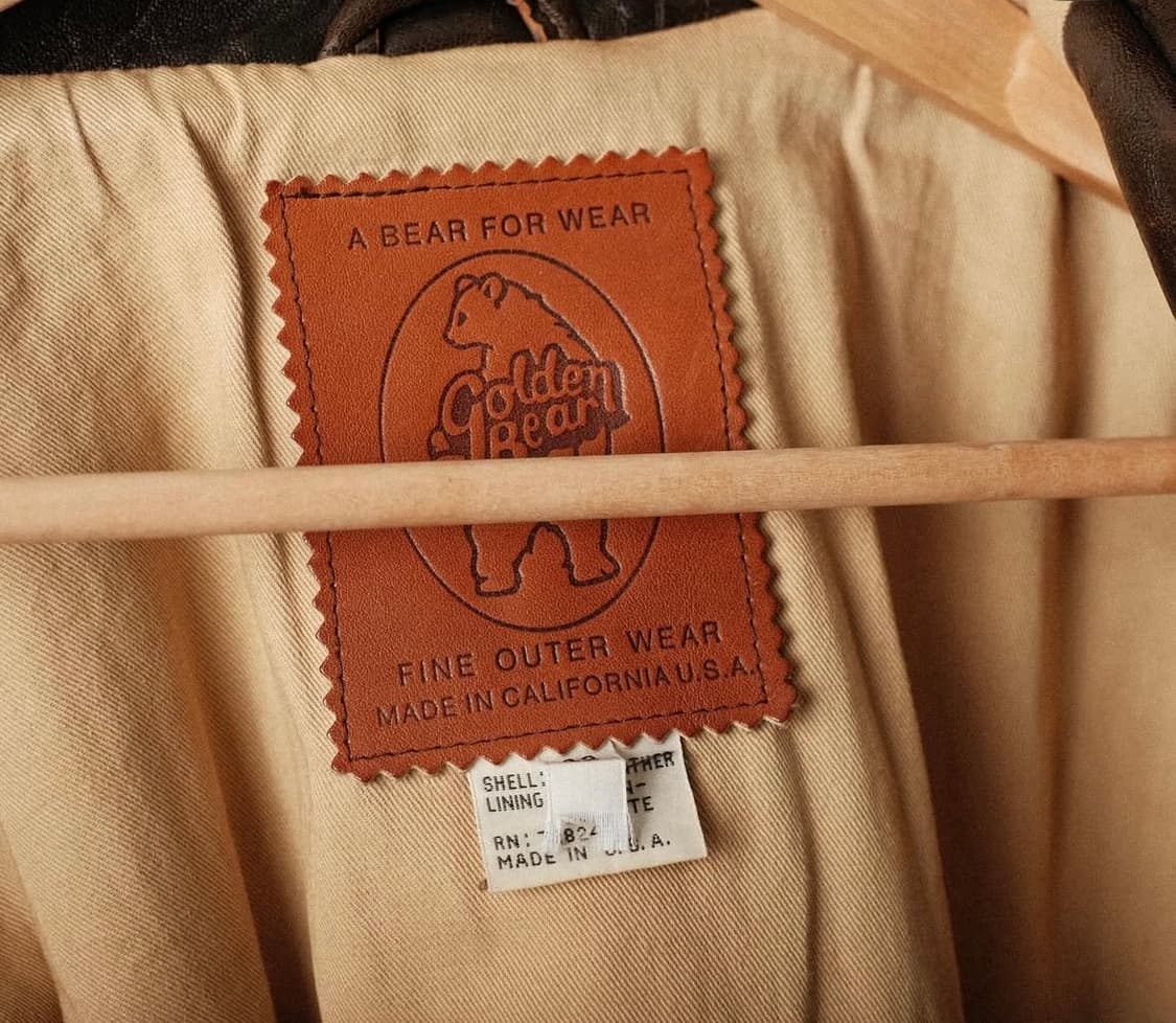 골든베어 90s A-2 레더 자켓 상품이미지7