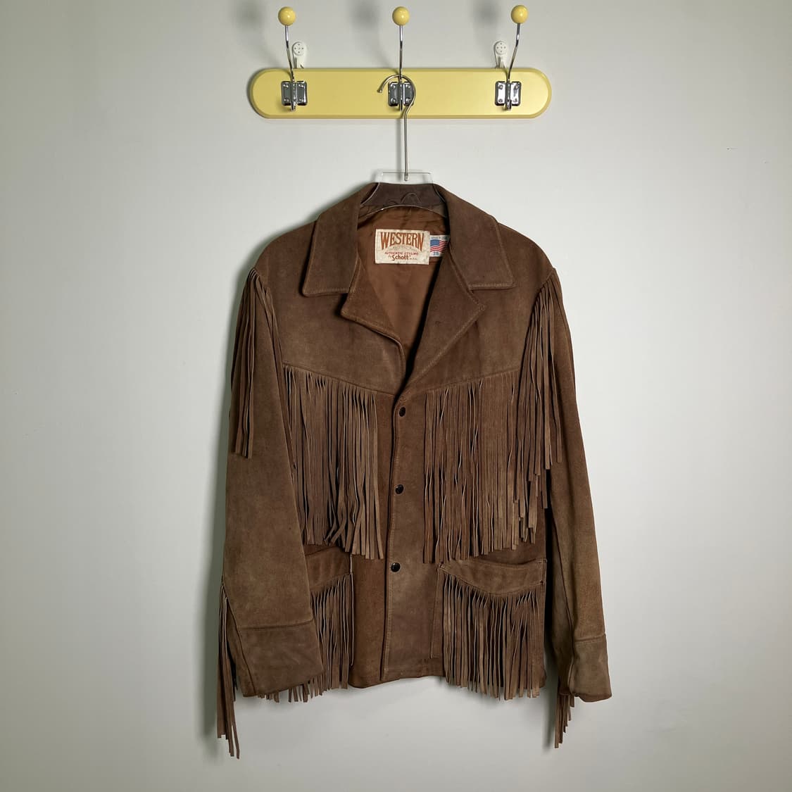80's Schott 쇼트 웨스턴 프린지 스웨이드 자켓 38 상품이미지1