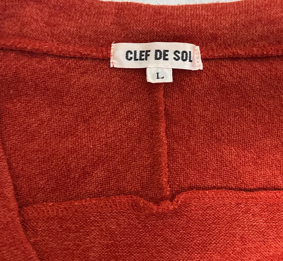 빈티지 강아지/사과 단추 가디건  상품이미지3