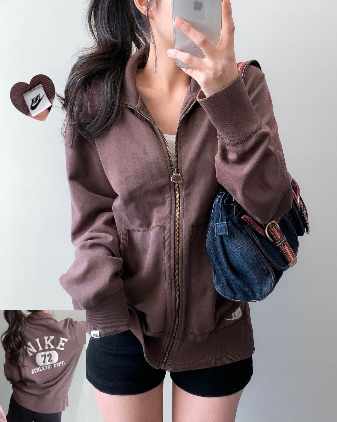 나이키 브라운 집업 상품이미지1