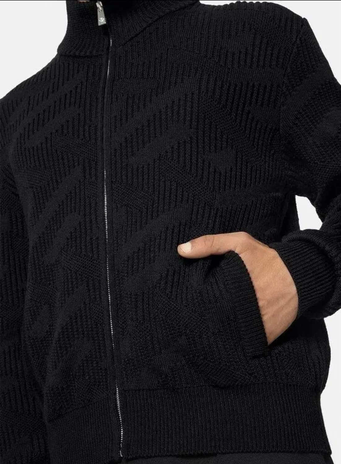 베르사체 니트집업 블랙52 110 상품이미지3