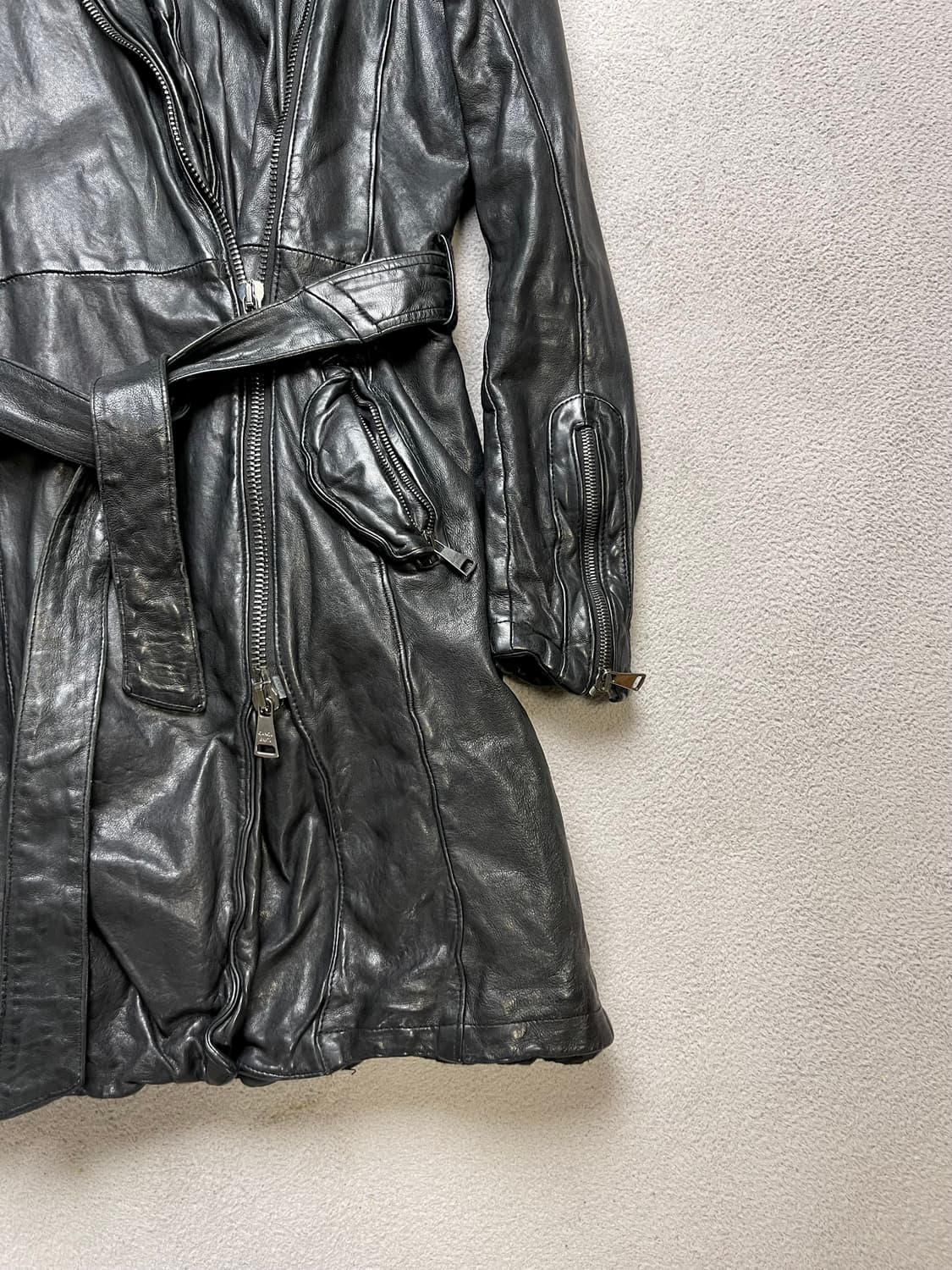 [40] GIORGIO BRATO 조르지오 브라토 레더 코트 상품이미지9