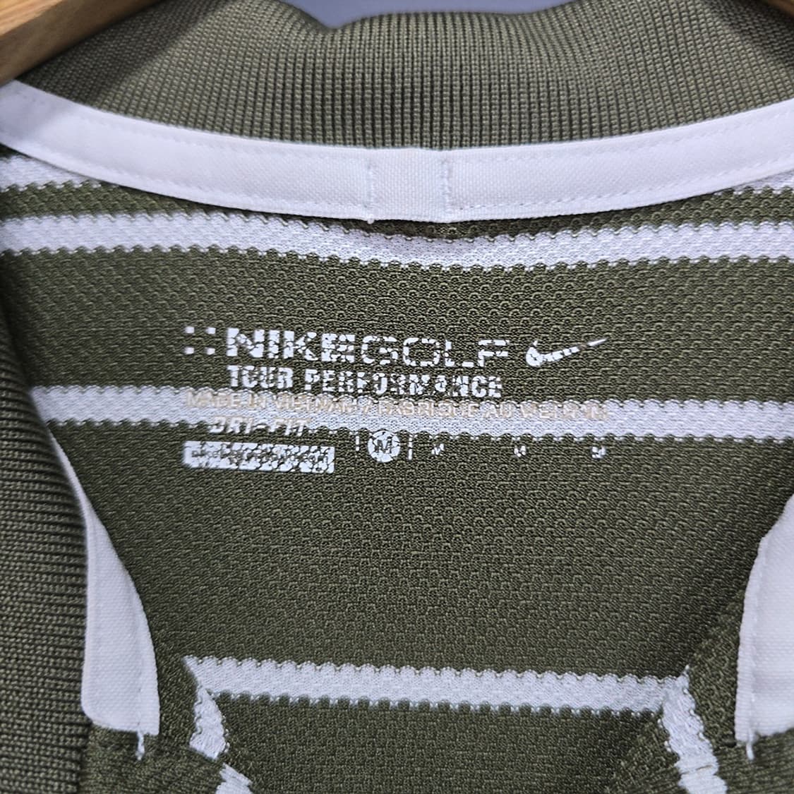 나이키 골프(NIKE GOLF) 스트라이프 카라 티셔츠 M 상품이미지4