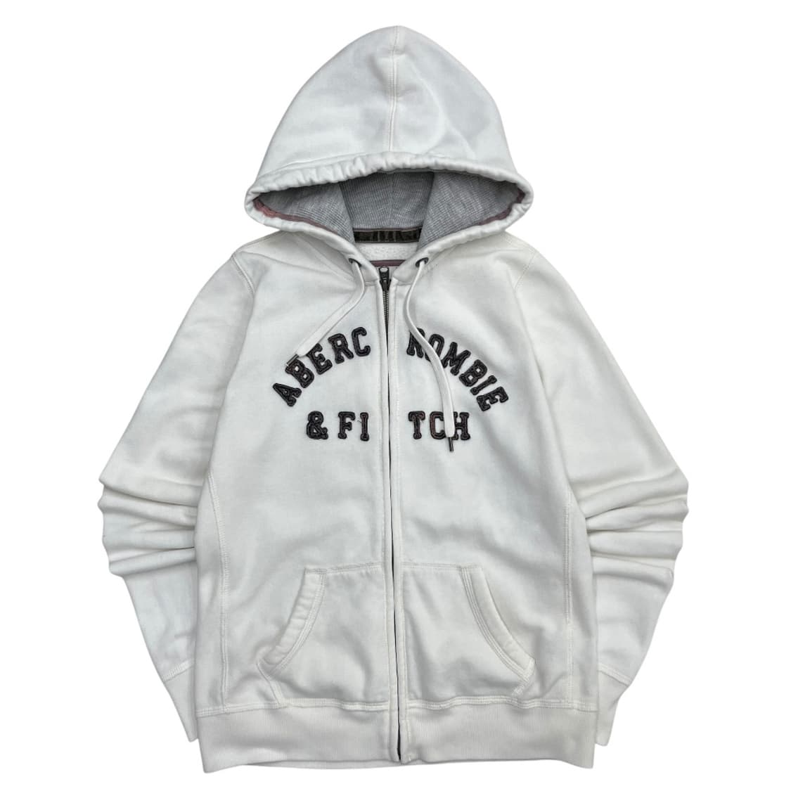 아베크롬비 화이트 후드집업 L 상품이미지2