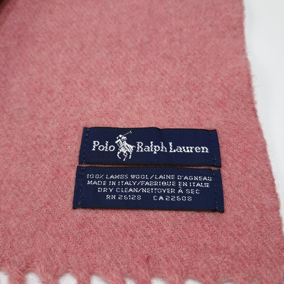 MX613 폴로 90s 이태리판 램스울 멀티포니 핑크 머플러 목도리 상품이미지5