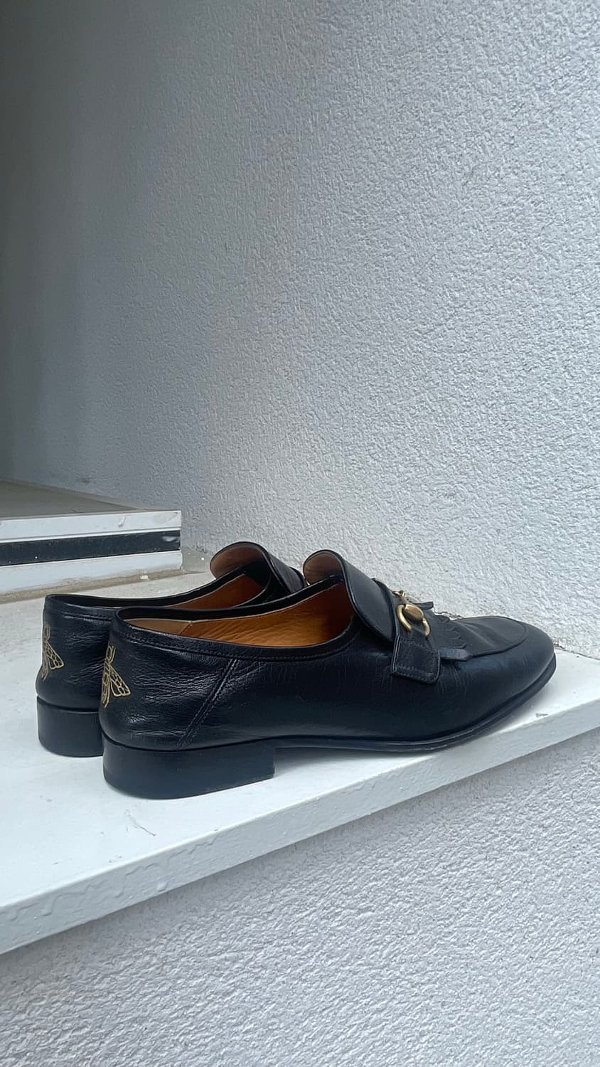 [Gucci] Fringe Horsebit Loafer with Gold 상품이미지5