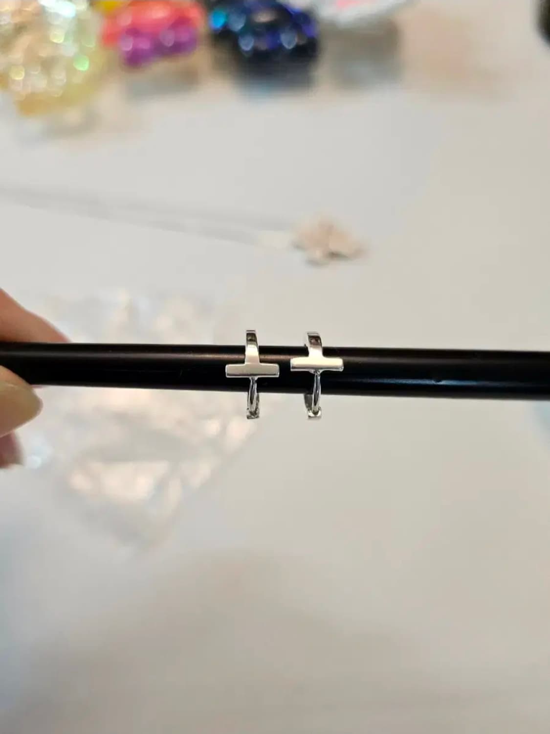 T라인 원터치 링귀걸이 상품이미지2