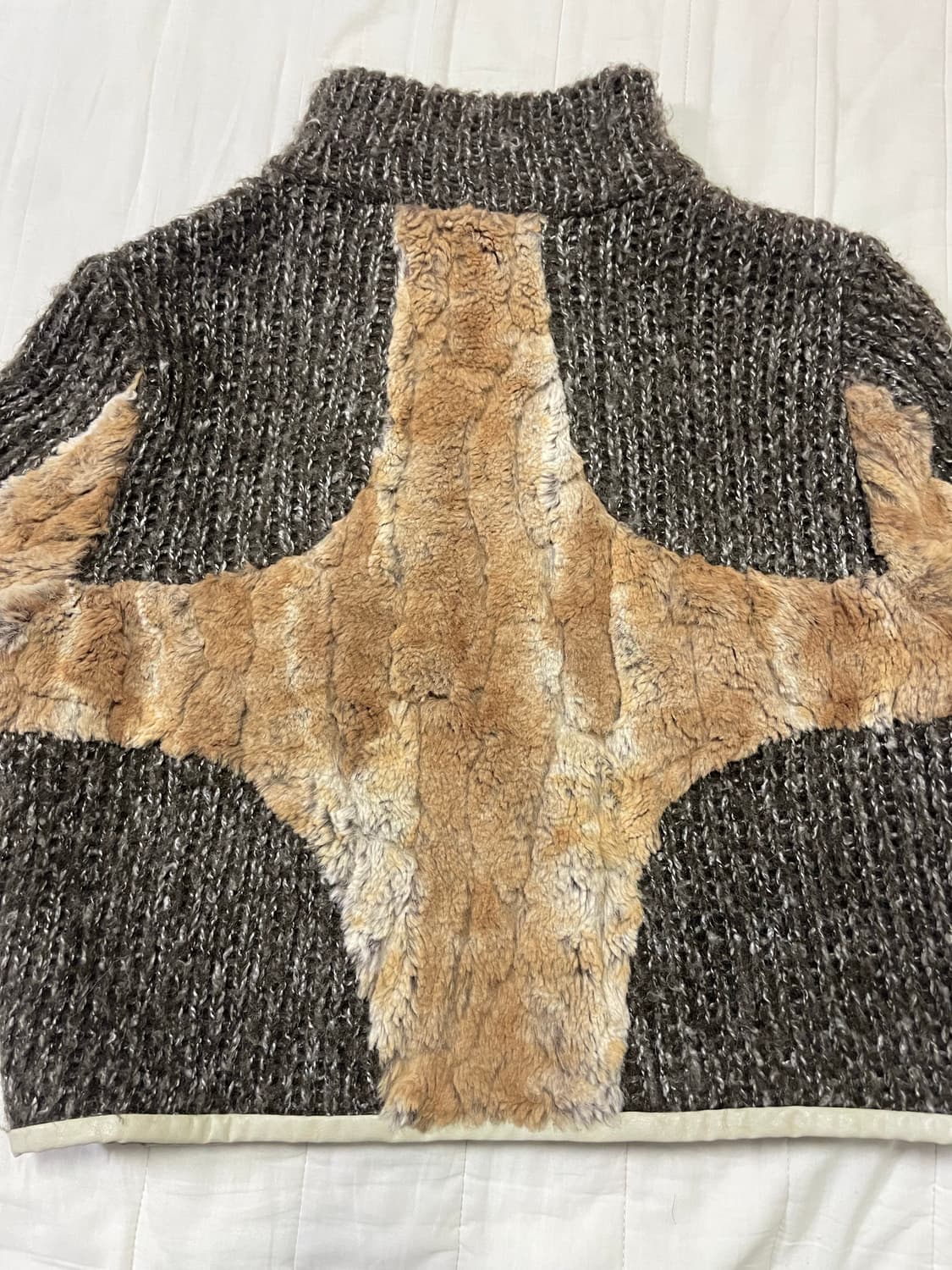 오들리워크샵 퍼자켓 스몰 니트퍼자켓 래빗퍼 상품이미지7