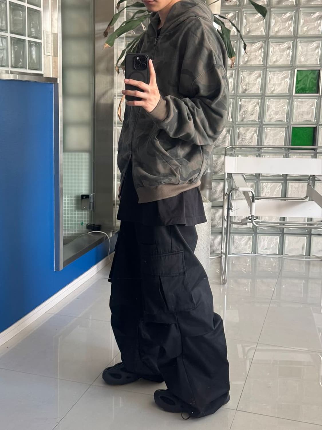 SWEAT ZIP HOOD 카모 스웨트 지퍼 후드티 상품이미지1