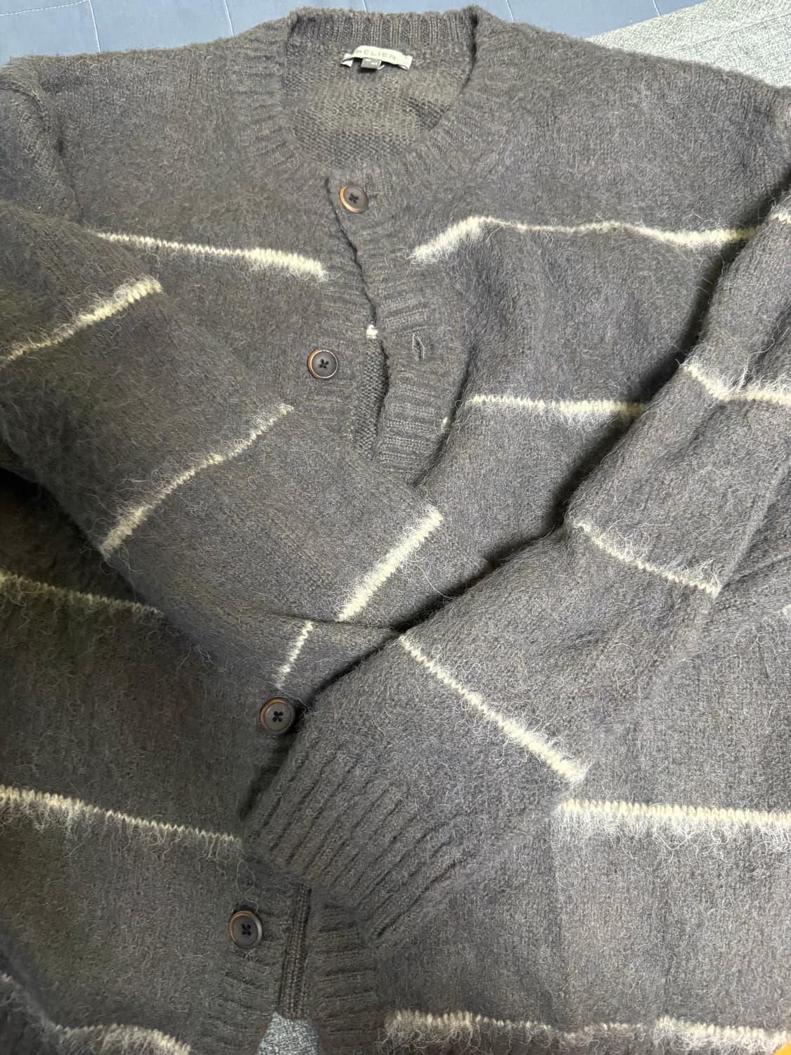 벨리에 브러쉬드 탐 가디건 그레이 105 상품이미지4