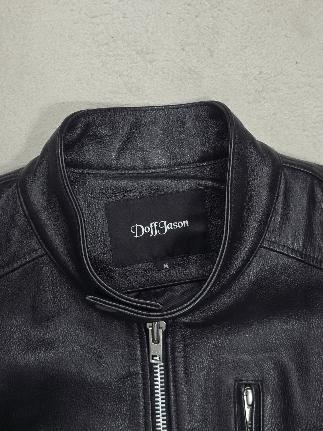 Doff Jason 도프제이슨 소가죽 레더 자켓 M 상품이미지6
