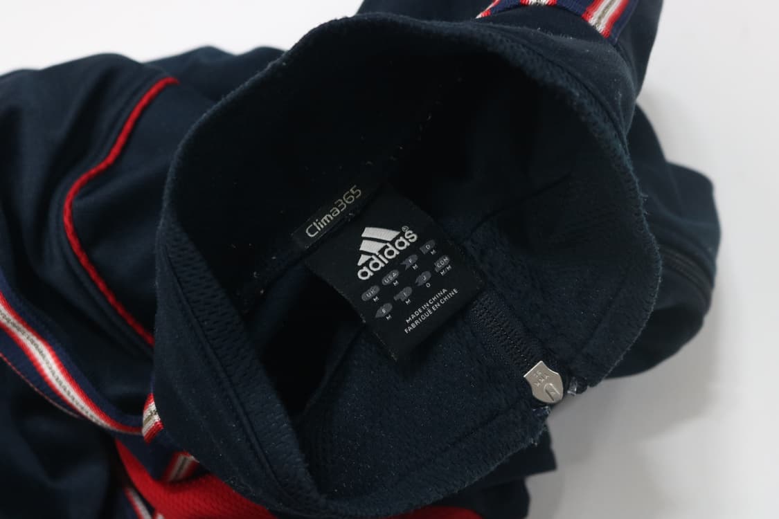 아디다스 빈티지 클라이마라이트 네이비 레드 배색 트랙탑 (M) 상품이미지6
