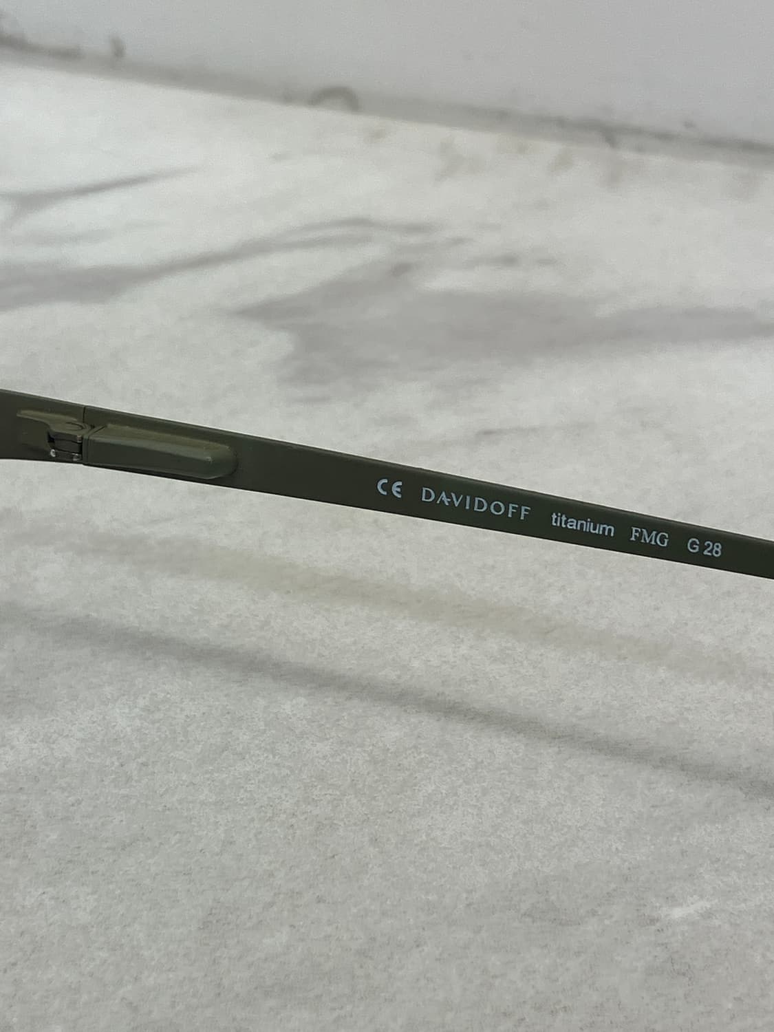 다비도프 Davidoff  엔틱 골드그린 티타늄 스퀘어 반무테 안경 상품이미지8