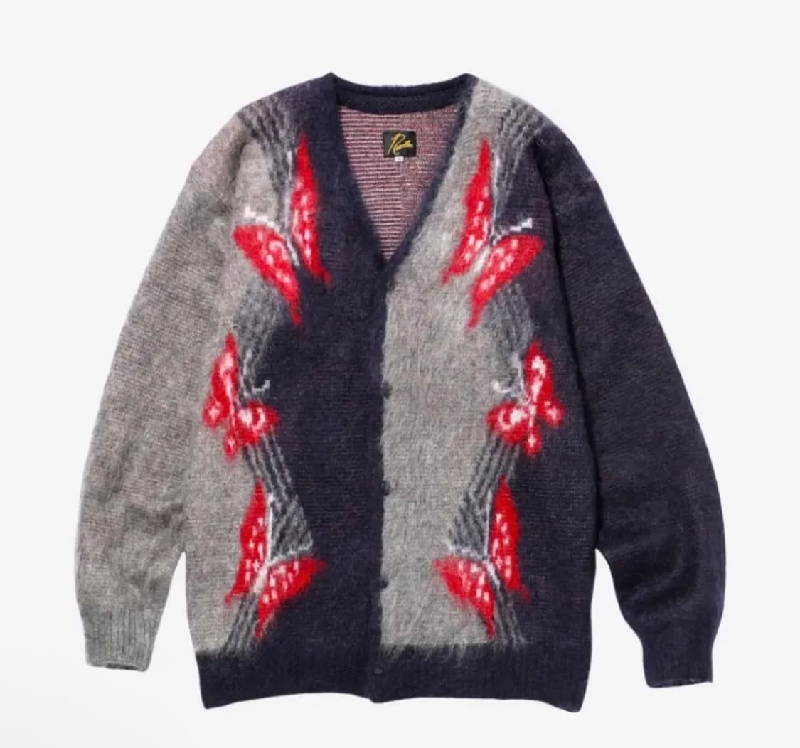 S) 니들스 모헤어 빠삐용 가디건 그레이 상품이미지1