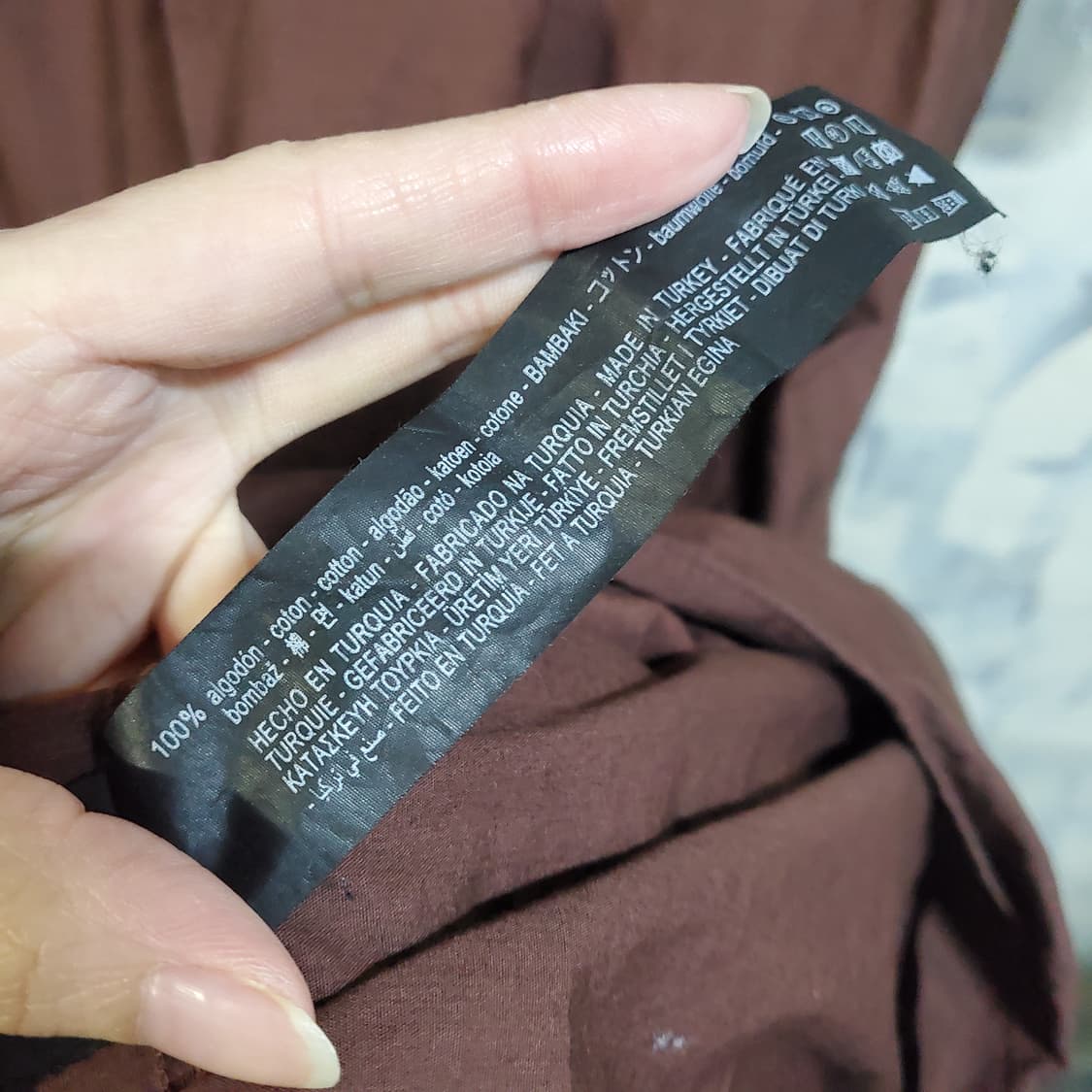 자라 브라운 셔츠 롱 원피스  상품이미지5