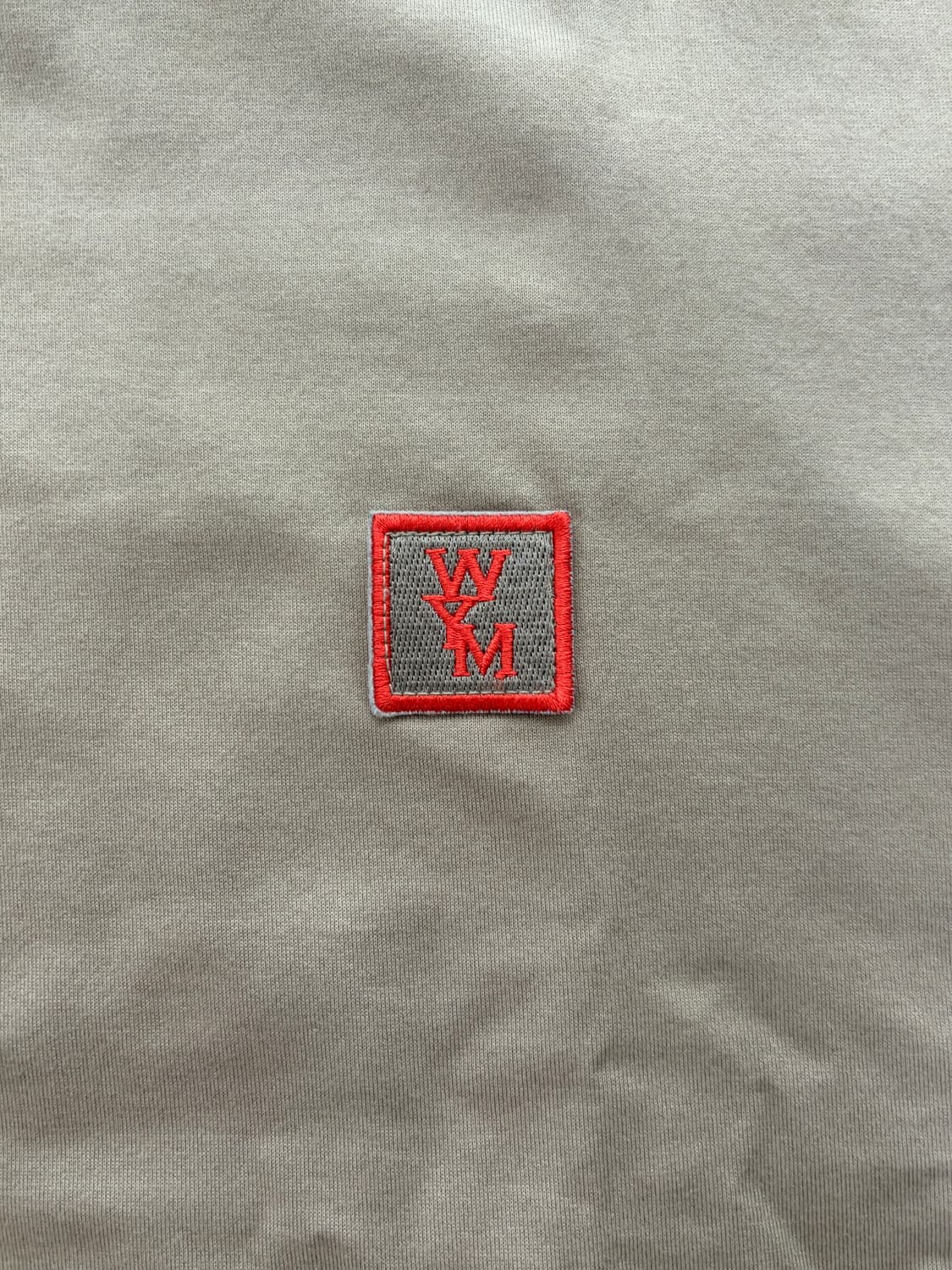 우영미 백로고 티셔츠 베이지 (46) 상품이미지5