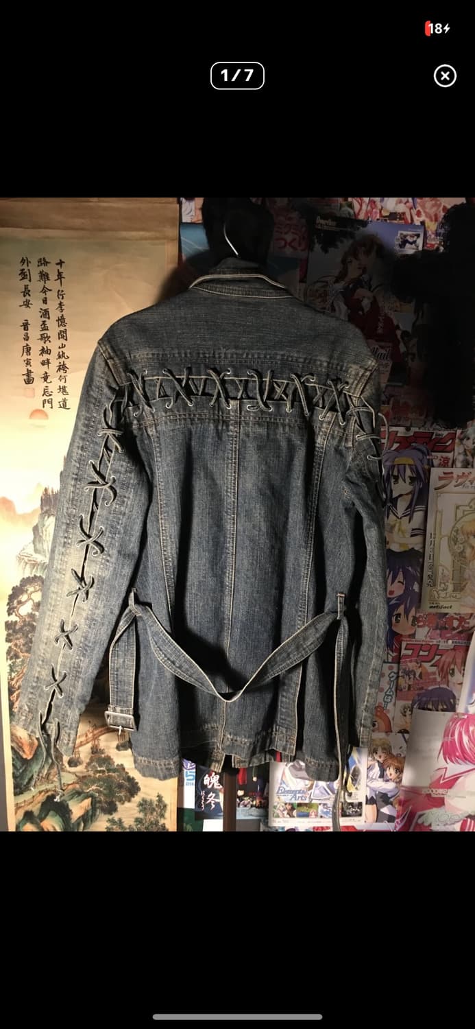 Tornado Mart Lace up denim robe jacket 상품이미지2