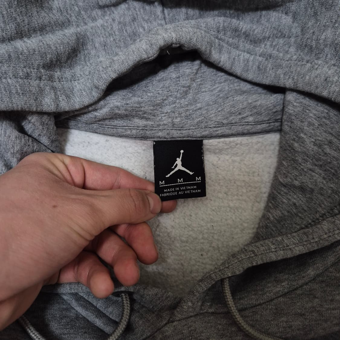 조던 에어 점프맨 빅로고 투톤 배색 기모 후드티 M(95) 상품이미지5