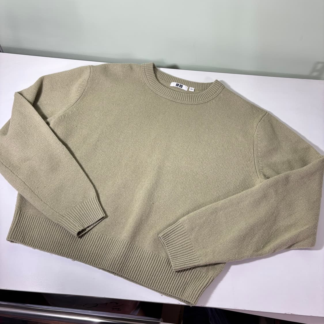 우먼M-L 유니클로U 베이지 울니트 상품이미지3