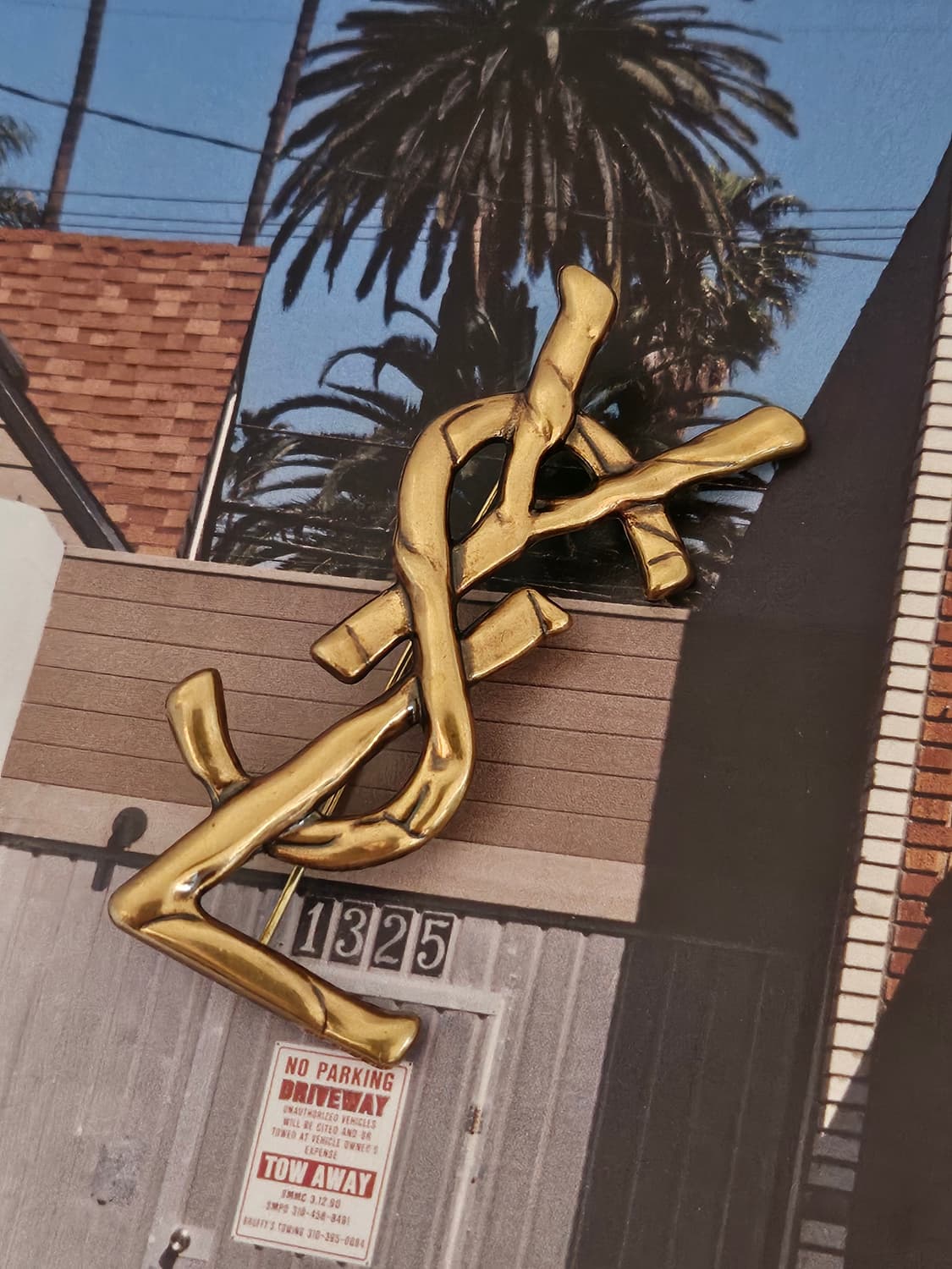 Ysl 입생로랑 브론즈 빅 브로치 상품이미지1