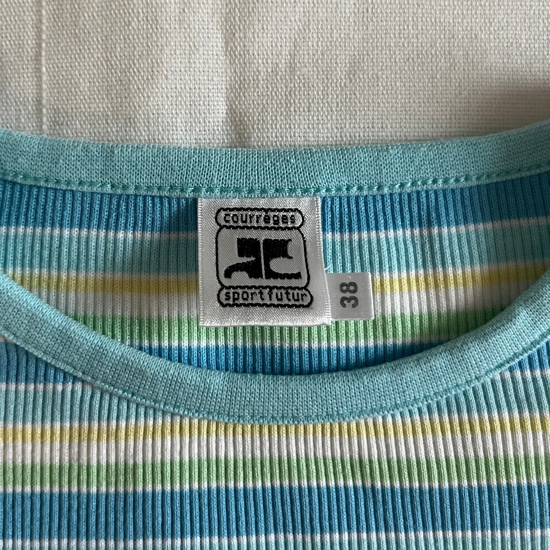 COURREGES Stripe Cotton T-shirt 상품이미지9