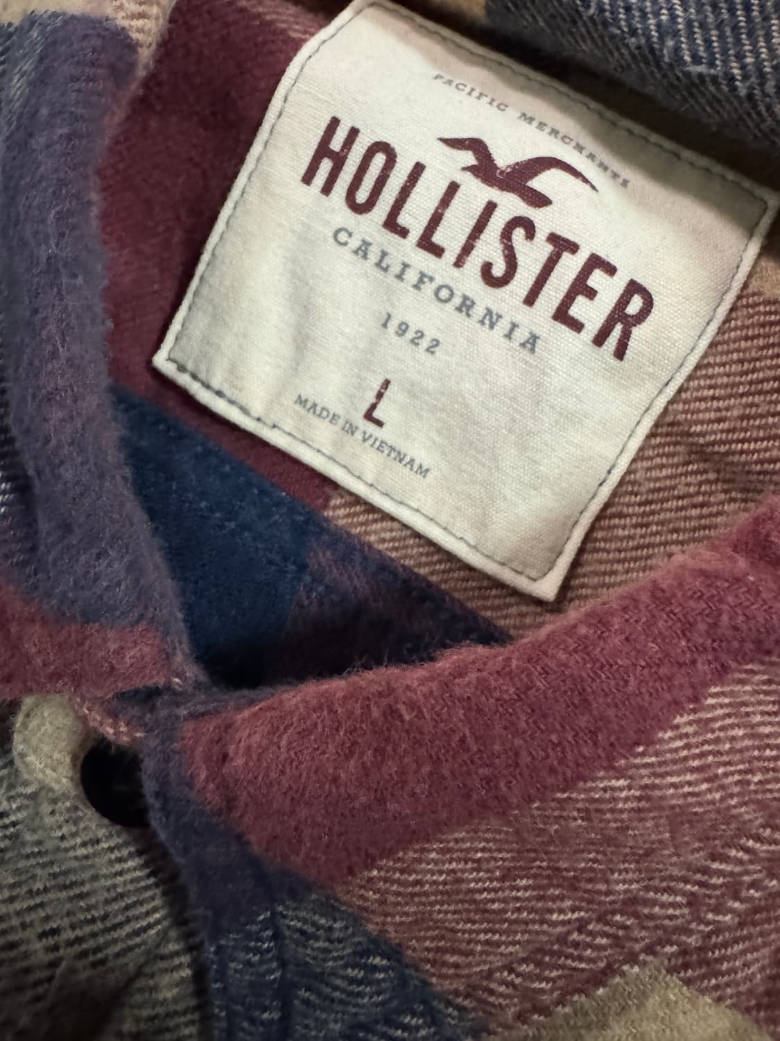 홀리스터 빈티지 멀티 컬러 체크 셔츠 L 상품이미지3