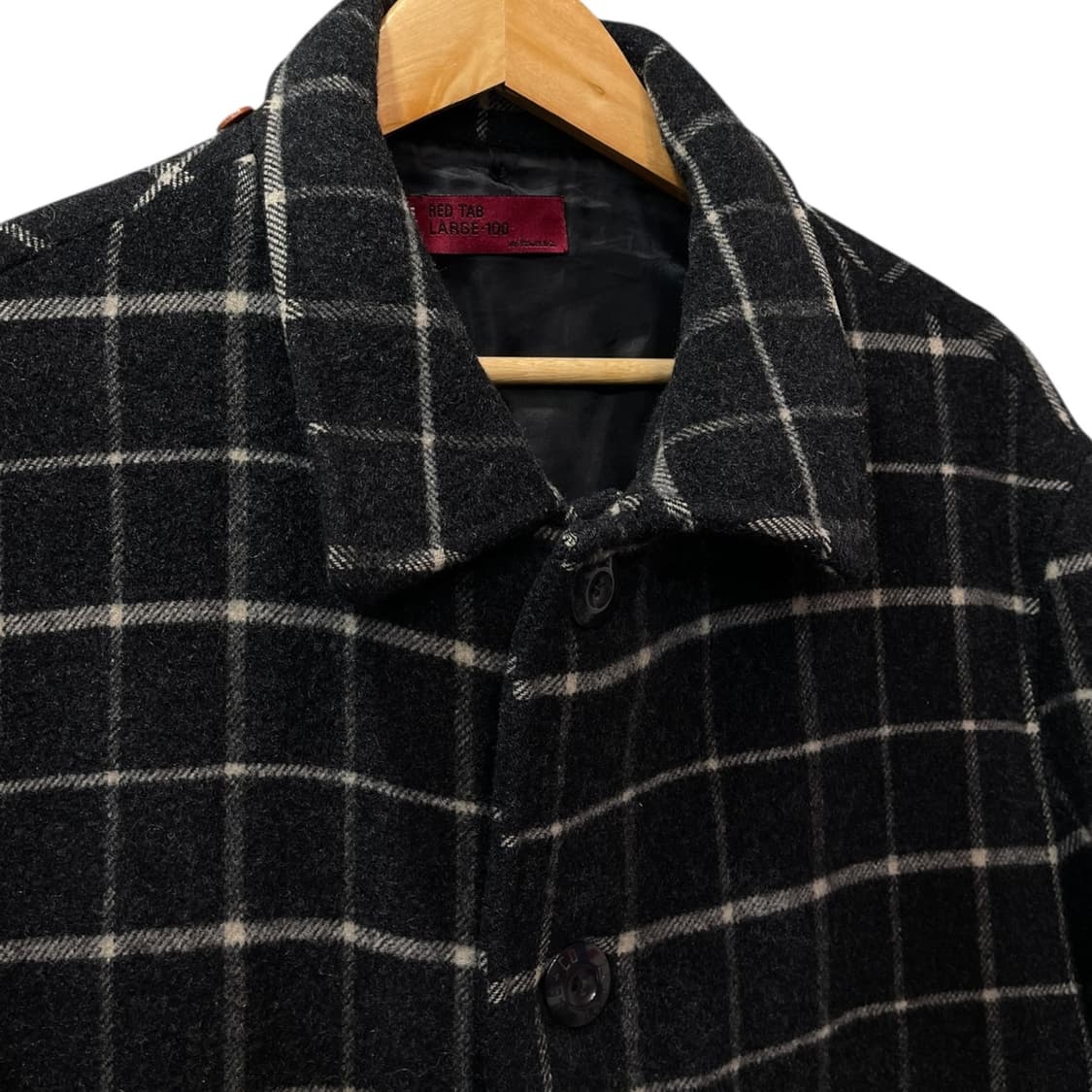 00s 리바이스 레드탭 울 체크 코트 상품이미지4