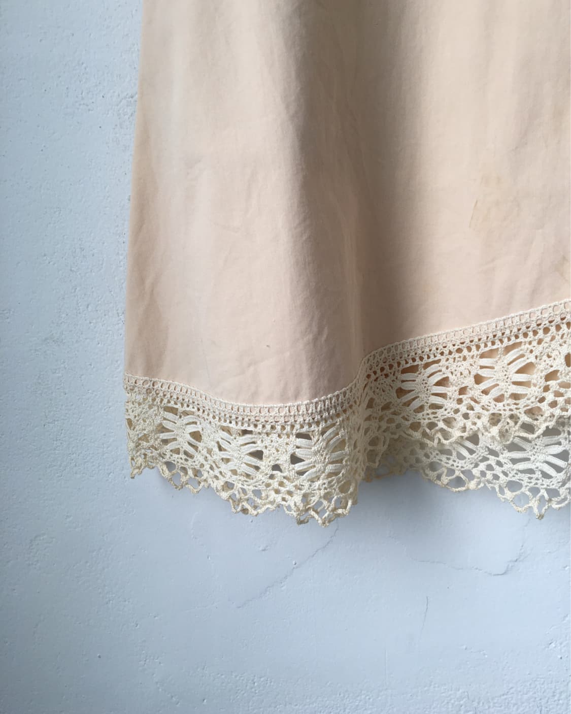 Lace up point crochet trimming unbalance 상품이미지3