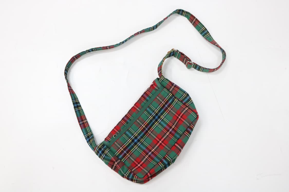 PORTER 레드 체크 울 타탄 크로스백 상품이미지9
