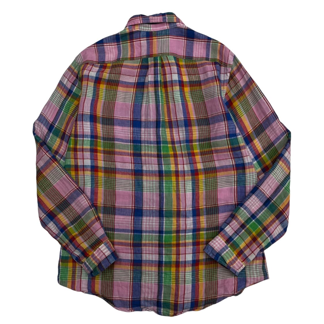 폴로 랄프로렌 블루포니 핑크체크 린넨 셔츠 L 상품이미지3