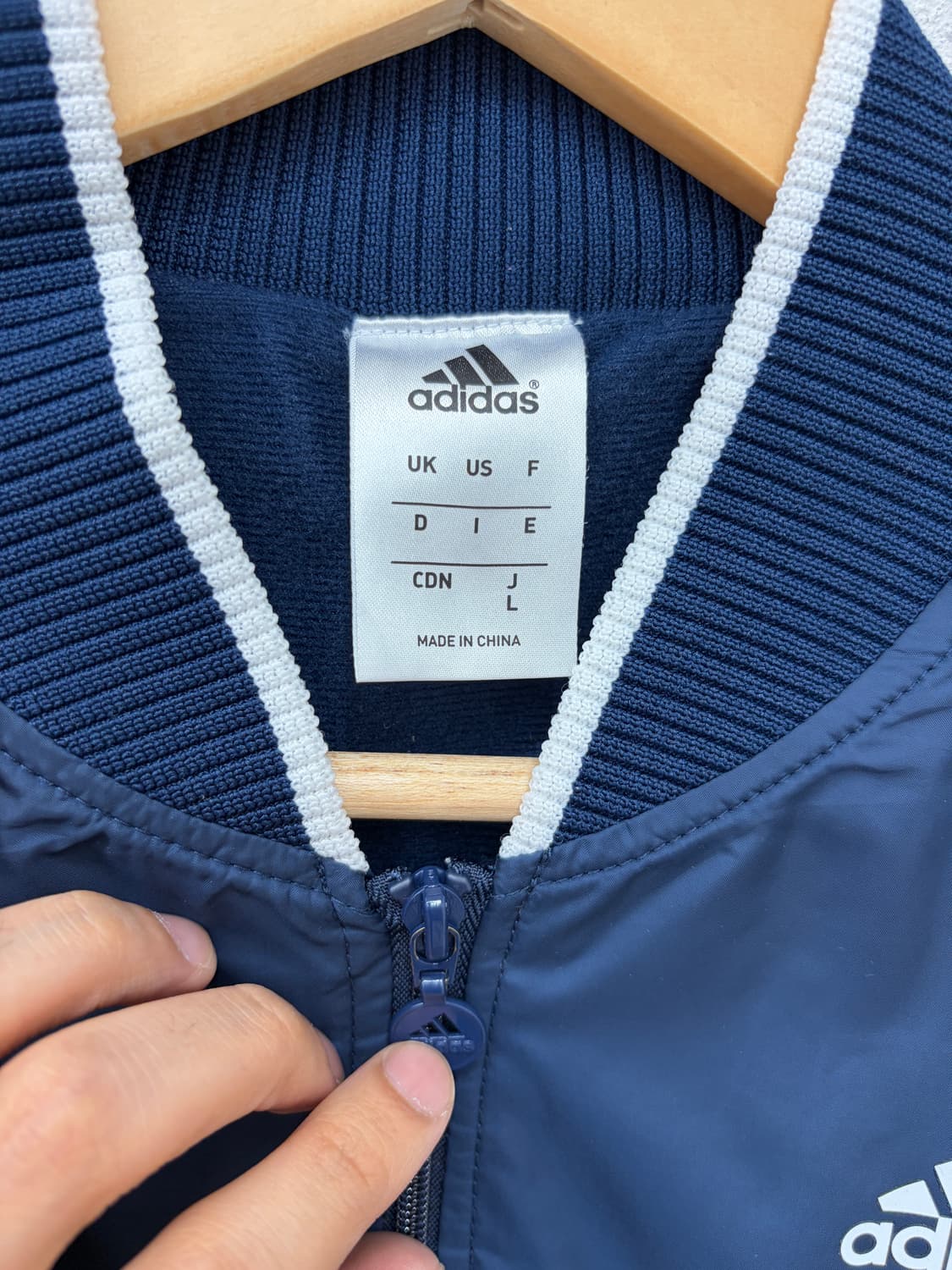 Y2K adidas 네이비 삼선 트랙 셋업 상품이미지4