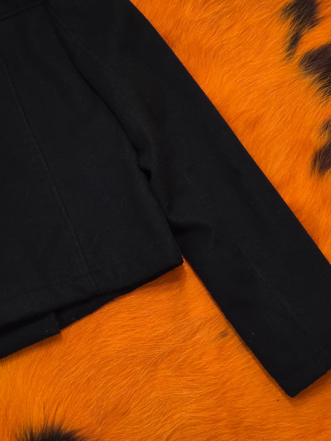 JPN 프릴 블랙 폴리 라이더 자켓 상품이미지7