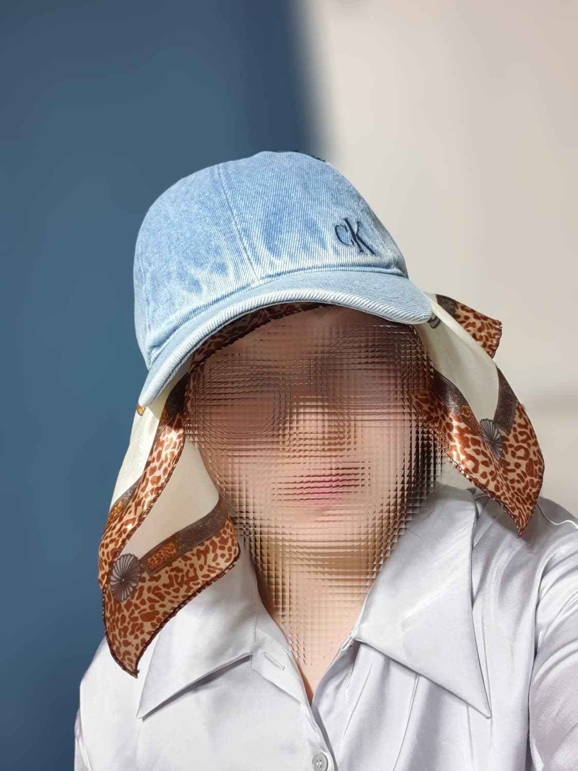 데님블루 CK 캘빈클라인 워싱 데님 볼캡 모자 상품이미지9