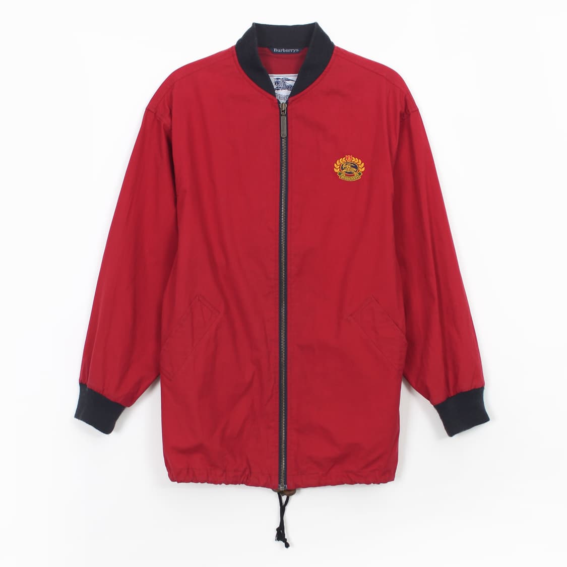 버버리 Burberry 90s 빈티지 로고 자수 레드 집업 지퍼 자켓 상품이미지3