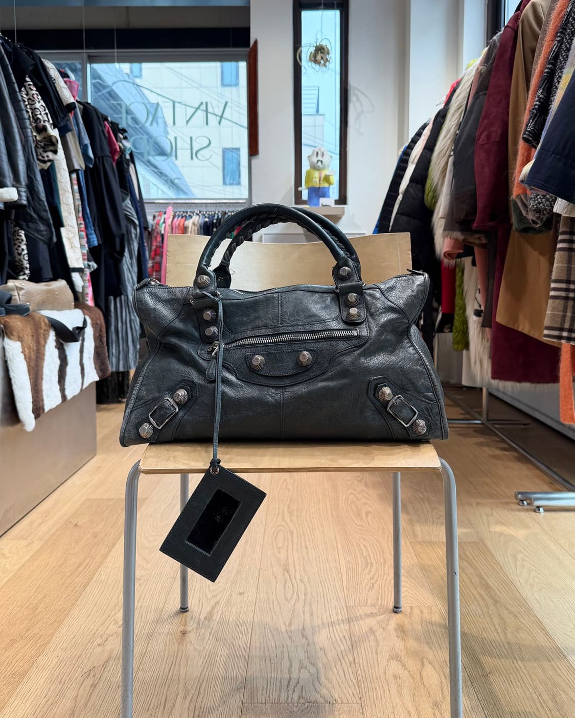 발렌시아가 그린 워크 모터백 토트백 상품이미지1